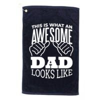 Awesome Dad Fathers Day Golf Towel