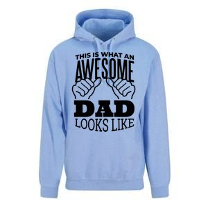 Awesome Dad Fathers Day Unisex Surf Hoodie