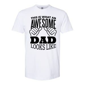 Awesome Dad Fathers Day Softstyle CVC T-Shirt