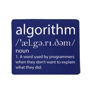 Algorithm Definition Funny Programming Software Developer Mousepad