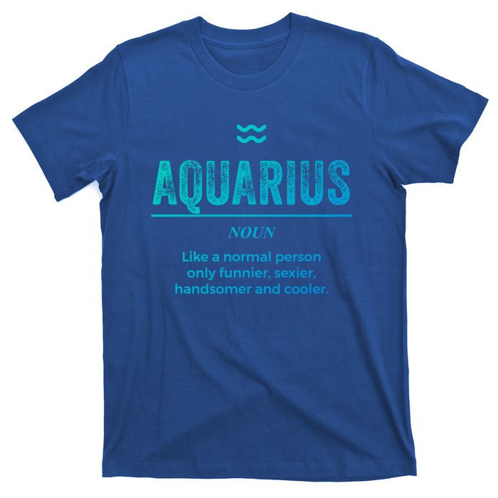 Aquarius Definition Funny Zodiac Gift Great Gift T-Shirt