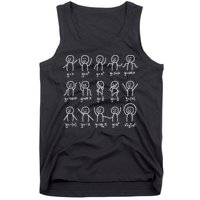Algebra Dance Funny Graph Figures Math Equation Tank Top
