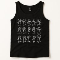 Algebra Dance Funny Graph Figures Math Equation Tank Top