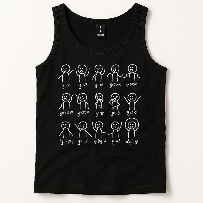 Algebra Dance Funny Graph Figures Math Equation Tank Top