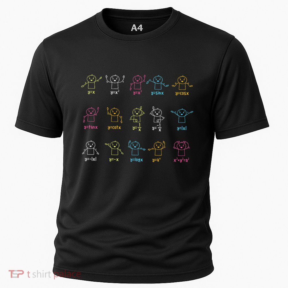 Algebra Dance Funny Graph Figures Math Equation Teacher Performance Shirt