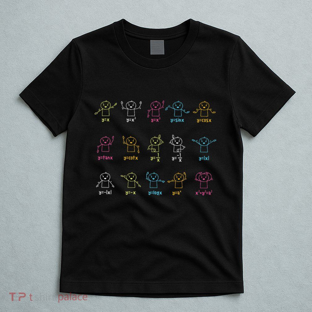 Algebra Dance Funny Graph Figures Math Equation Teacher T-Shirt