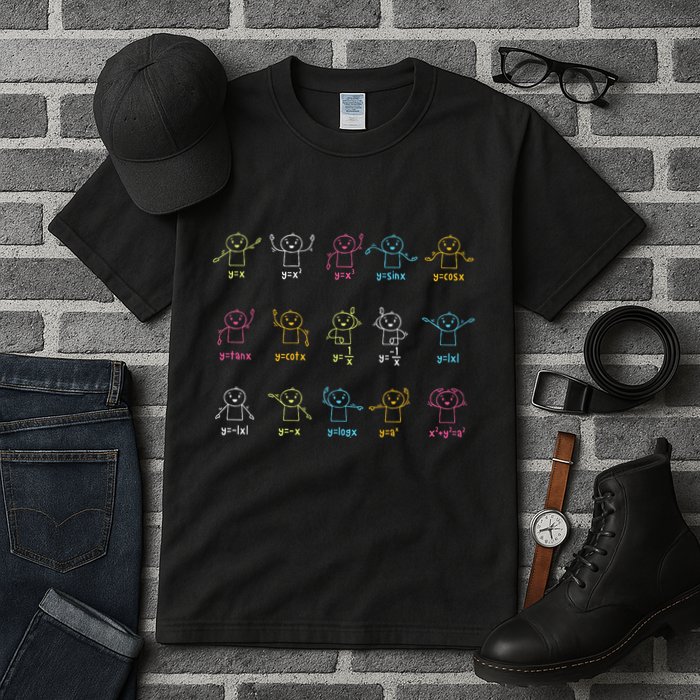 Algebra Dance Funny Graph Figures Math Equation Teacher Tall T-Shirt