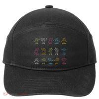 Algebra Dance Funny Graph Figures Math Equation Teacher 7-Panel Snapback Hat