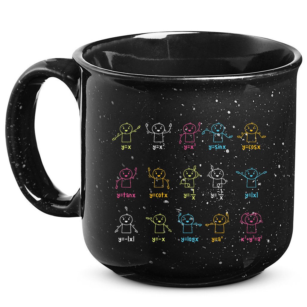 Algebra Dance Funny Graph Figures Math Equation Teacher 15oz Campfire Ceramic Mug
