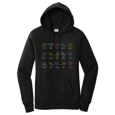 Algebra Dance Funny Graph Figures Math Equation Teacher Women's Pullover Hoodie