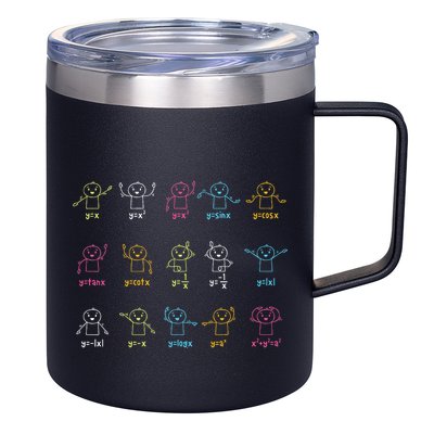 Algebra Dance Funny Graph Figures Math Equation Teacher 12oz Stainless Steel Coffee Mug