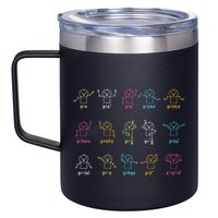 Algebra Dance Funny Graph Figures Math Equation Teacher 12oz Stainless Steel Coffee Mug