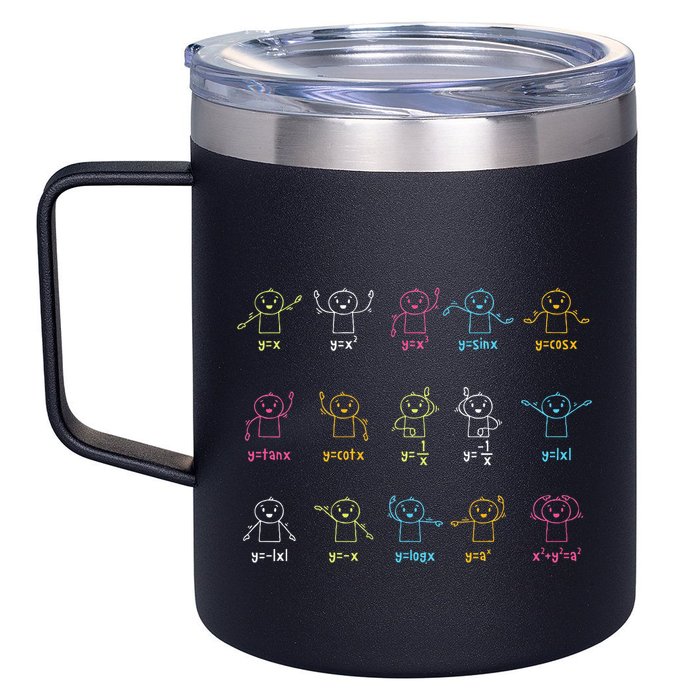 Algebra Dance Funny Graph Figures Math Equation Teacher 12oz Stainless Steel Coffee Mug