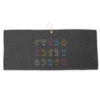 Algebra Dance Funny Graph Figures Math Equation Teacher Large Microfiber Waffle Golf Towel