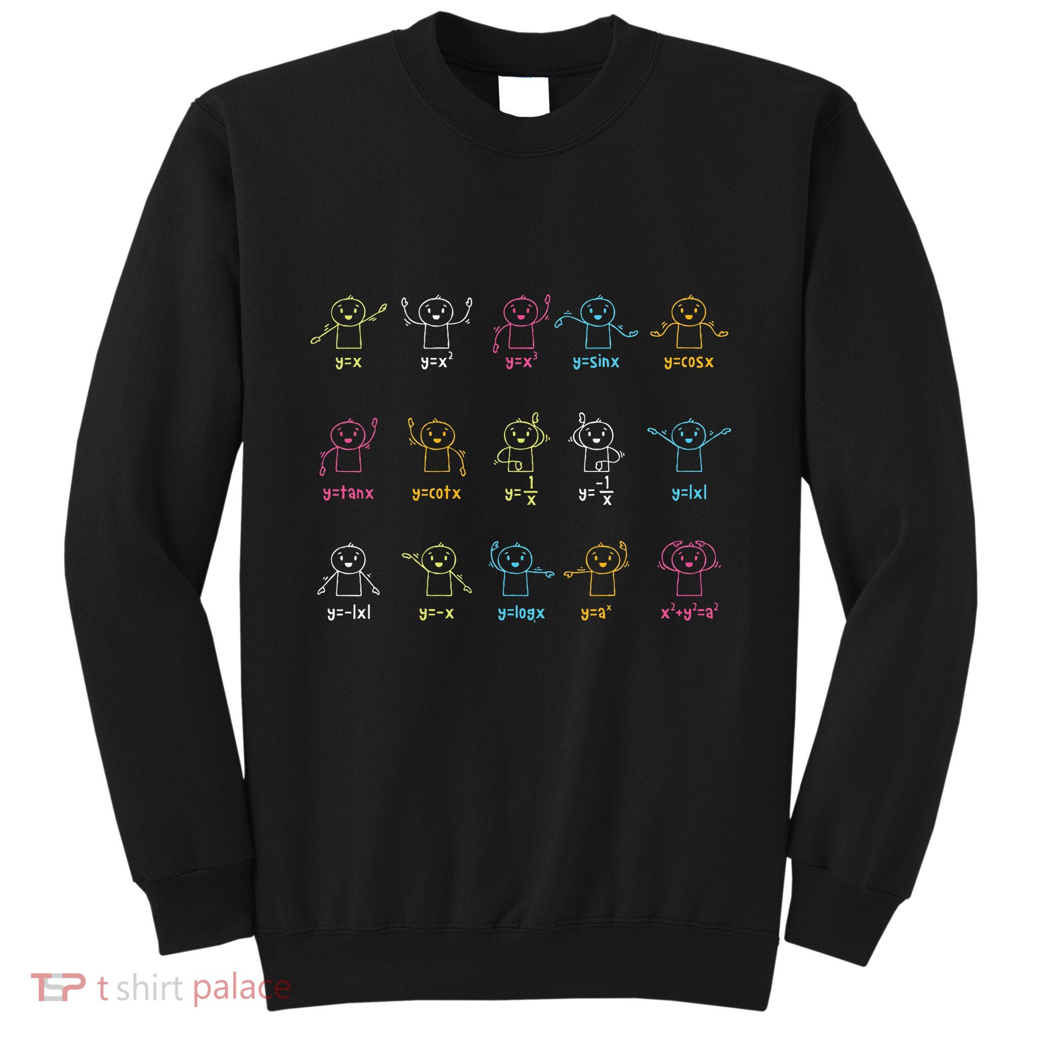 Algebra Dance Funny Graph Figures Math Equation Teacher Tall Sweatshirt