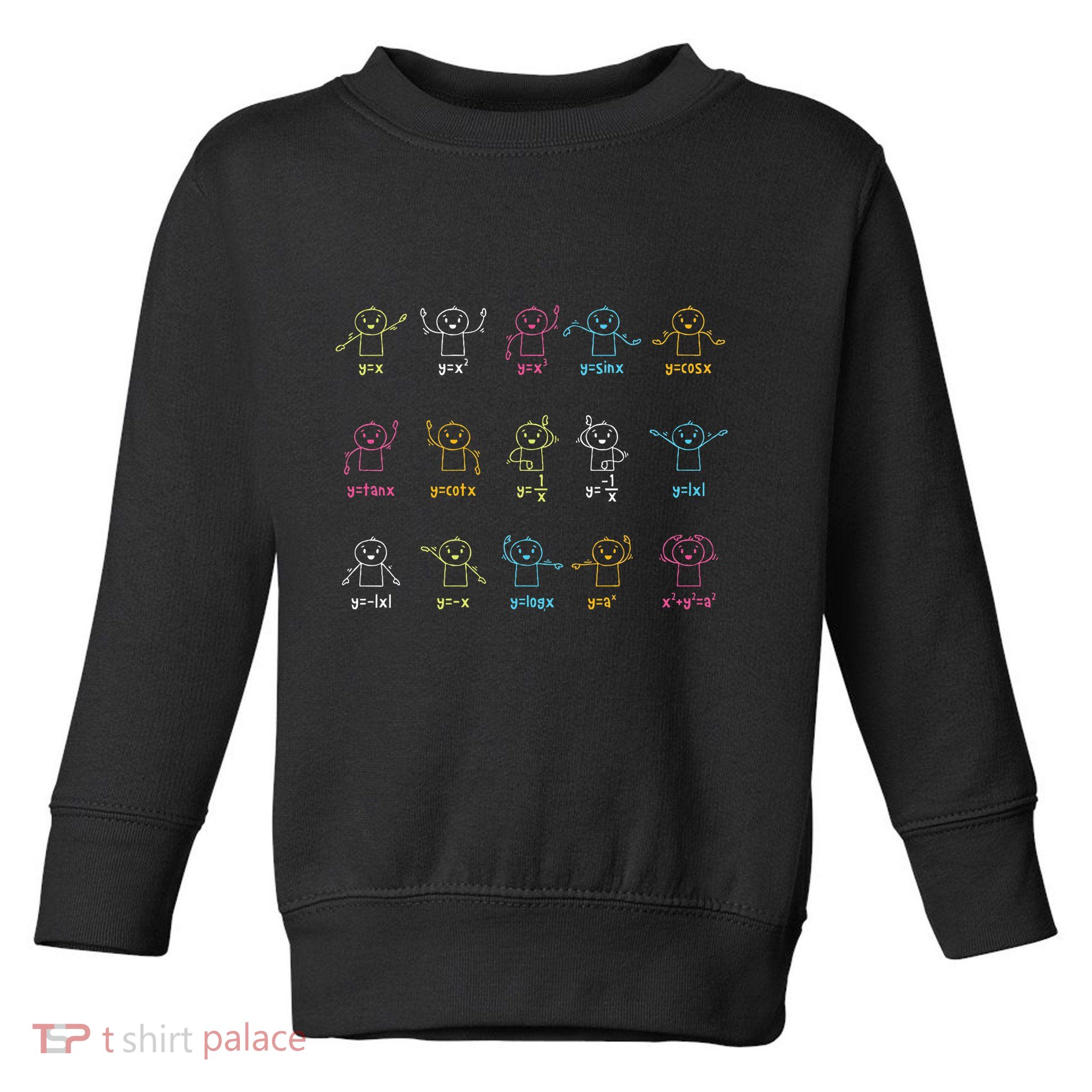 Algebra Dance Funny Graph Figures Math Equation Teacher Toddler Sweatshirt