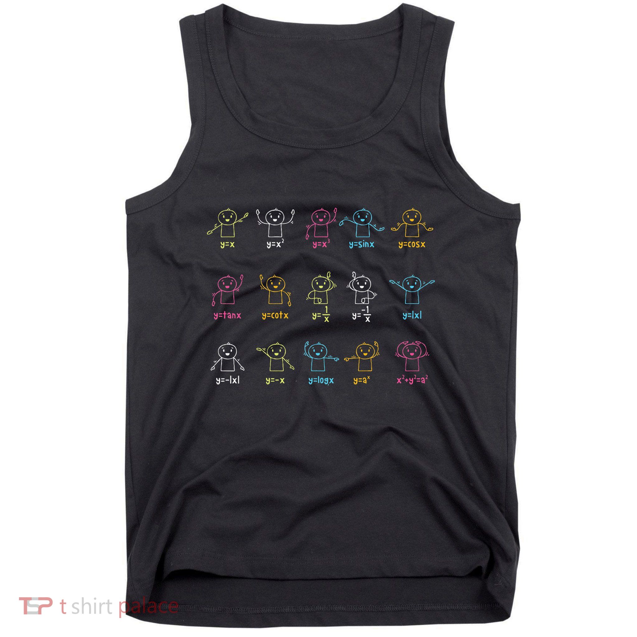 Algebra Dance Funny Graph Figures Math Equation Teacher Tank Top