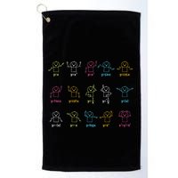 Algebra Dance Funny Graph Figures Math Equation Teacher Golf Towel