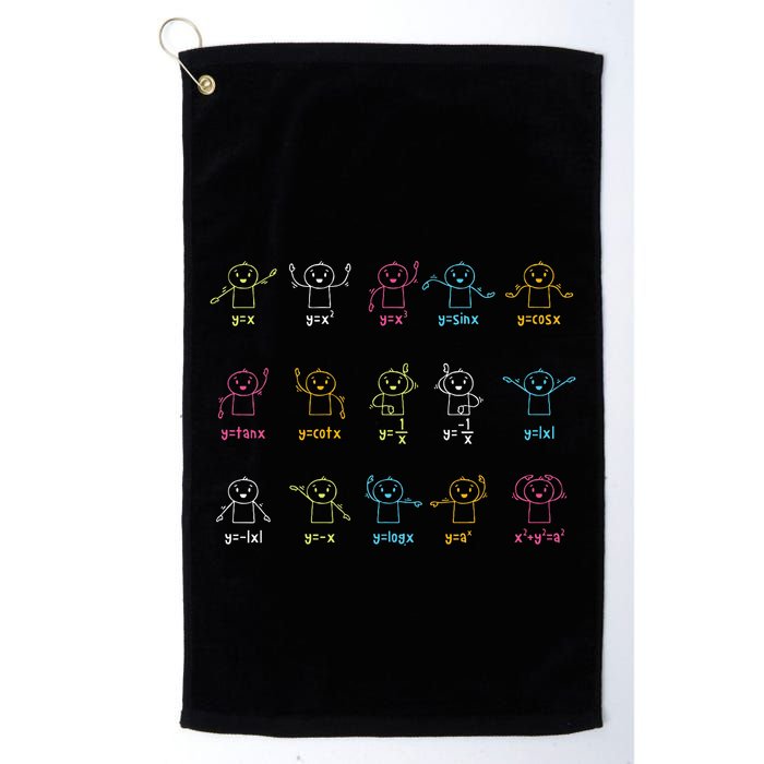 Algebra Dance Funny Graph Figures Math Equation Teacher Golf Towel
