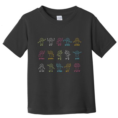 Algebra Dance Funny Graph Figures Math Equation Teacher Toddler T-Shirt