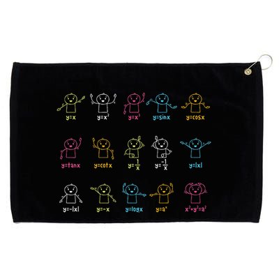 Algebra Dance Funny Graph Figures Math Equation Teacher Grommeted Golf Towel