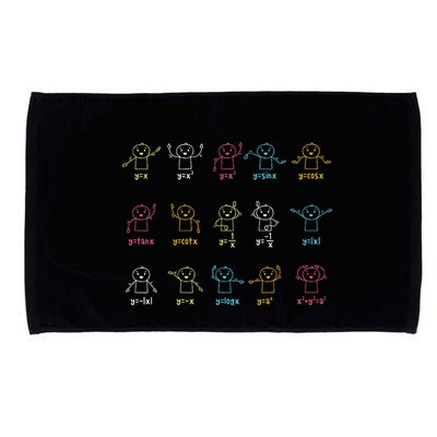 Algebra Dance Funny Graph Figures Math Equation Teacher Microfiber Hand Towel