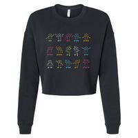 Algebra Dance Funny Graph Figures Math Equation Teacher Cropped Pullover Crew