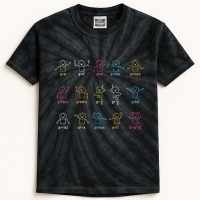 Algebra Dance Funny Graph Figures Math Equation Teacher Kids Tie-Dye T-Shirt