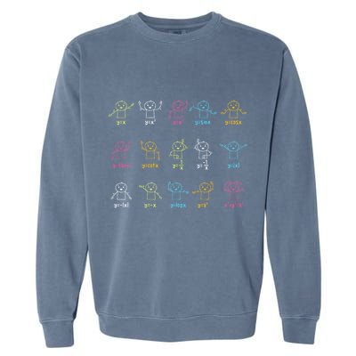 Algebra Dance Funny Graph Figures Math Equation Teacher Garment-Dyed Sweatshirt