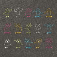 Algebra Dance Funny Graph Figures Math Equation Teacher Cotton Canvas Backpack