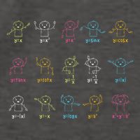 Algebra Dance Funny Graph Figures Math Equation Teacher Vector Backpack