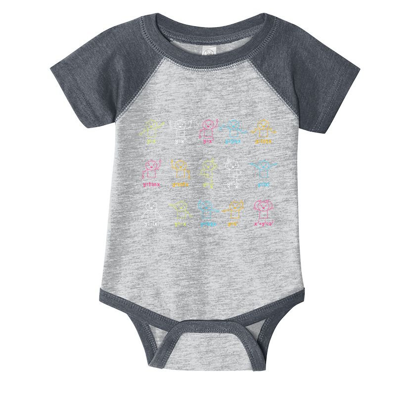 Algebra Dance Funny Graph Figures Math Equation Teacher Infant Baby Jersey Bodysuit