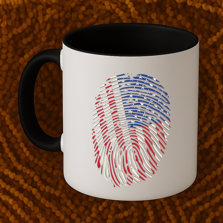 American DNA Fingerprint Mug
