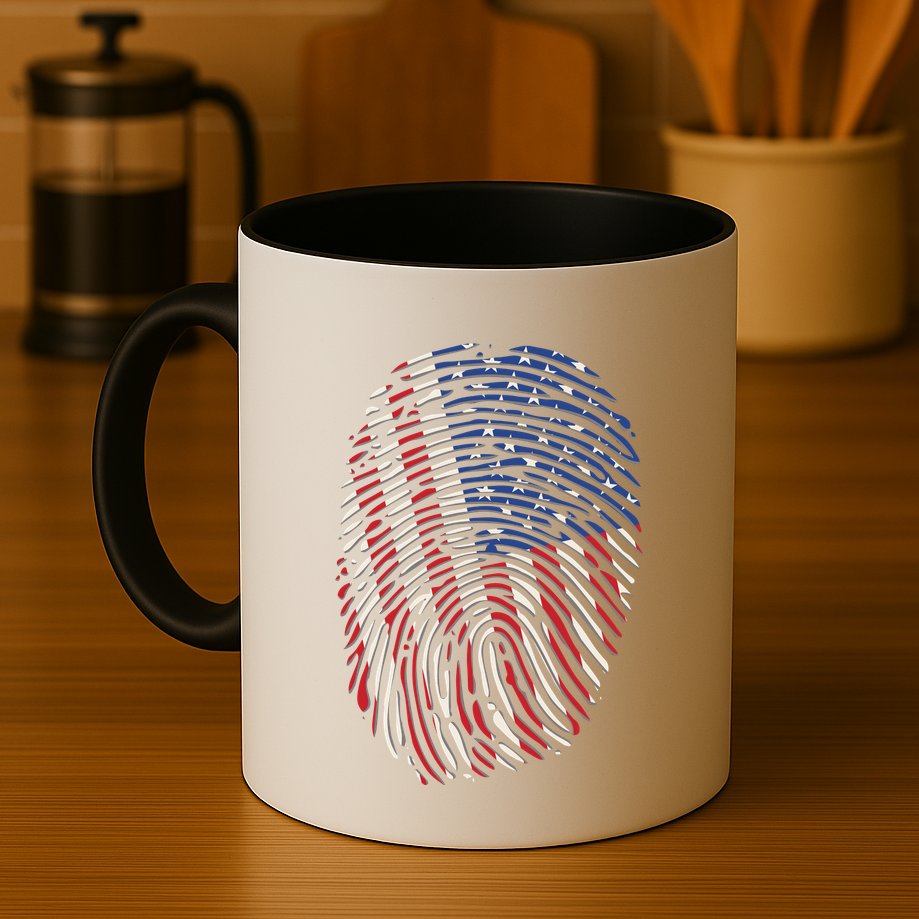 American DNA Fingerprint Mug