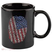 American DNA Fingerprint 11oz C Handle Ceramic Mug