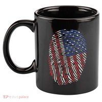 American DNA Fingerprint 11oz C Handle Ceramic Mug