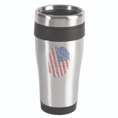 American DNA Fingerprint 16oz Travel Tumbler