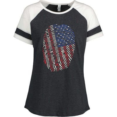 American DNA Fingerprint Enza Ladies Jersey Colorblock Tee