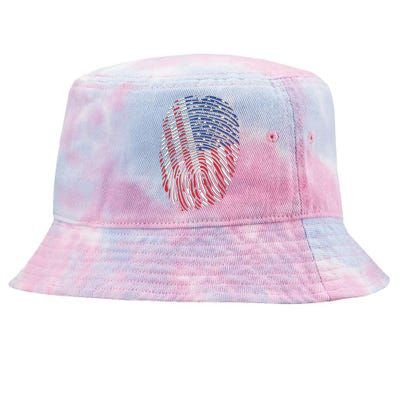 American DNA Fingerprint Tie-Dyed Bucket Hat