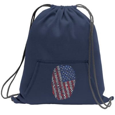 American DNA Fingerprint Sweatshirt Cinch Pack Bag