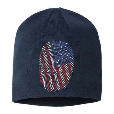 American DNA Fingerprint Sustainable Beanie