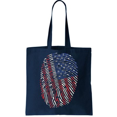 American DNA Fingerprint Tote Bag