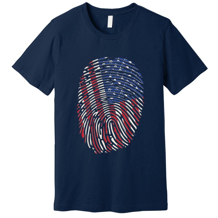 American DNA Fingerprint Premium T-Shirt