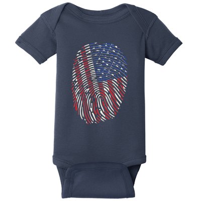 American DNA Fingerprint Baby Bodysuit