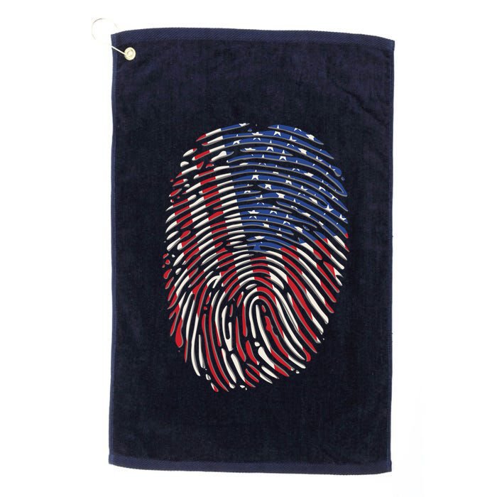 American DNA Fingerprint Golf Towel