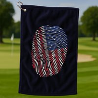 American DNA Fingerprint Golf Towel