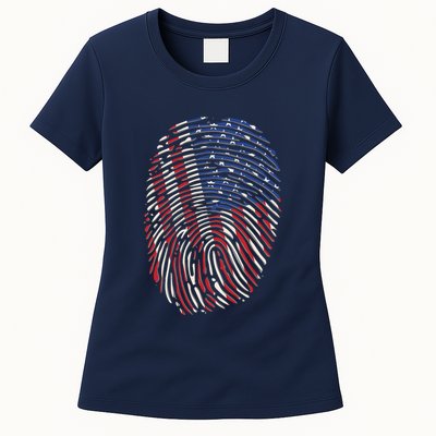 American DNA Fingerprint Womens T-Shirt