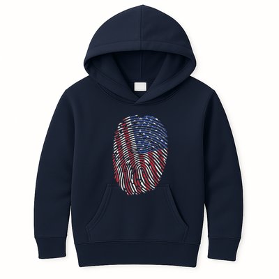 American DNA Fingerprint Kids Hoodie