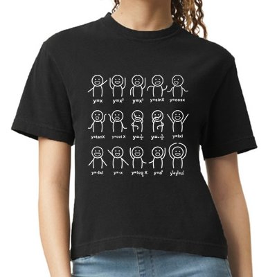 Algebra Dance Funny Graph Figures Math Equation Teacher Comfort Colors Boxy T-Shirt