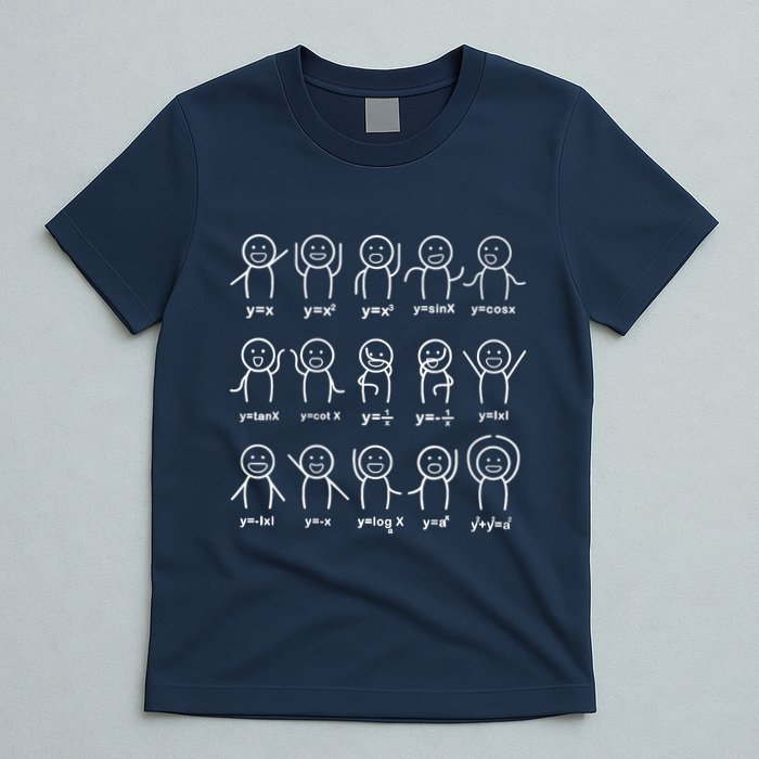 Algebra Dance Funny Graph Figures Math Equation Teacher T-Shirt